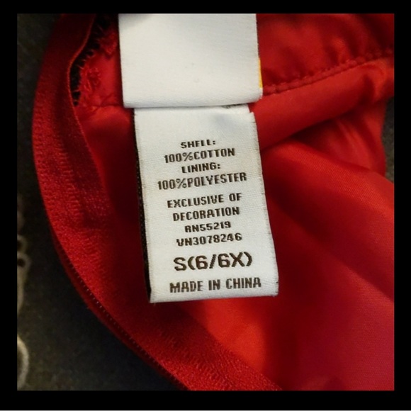 Harajuku Mini for Target by Gwen Stefani Tuxedo Red Dress Sz 6/6x - Picture 4 of 6